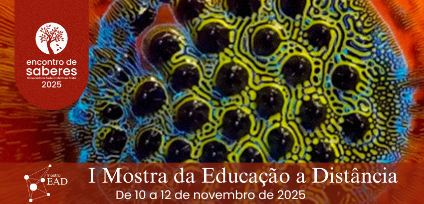 Banner da I Mostra da Educação a Distância - De 10 a 12 de novembro de 2025