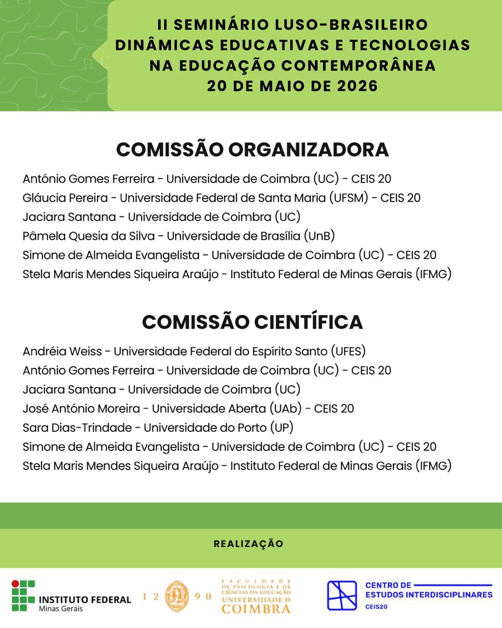 Banner II Seminário Luso-Brasileiro